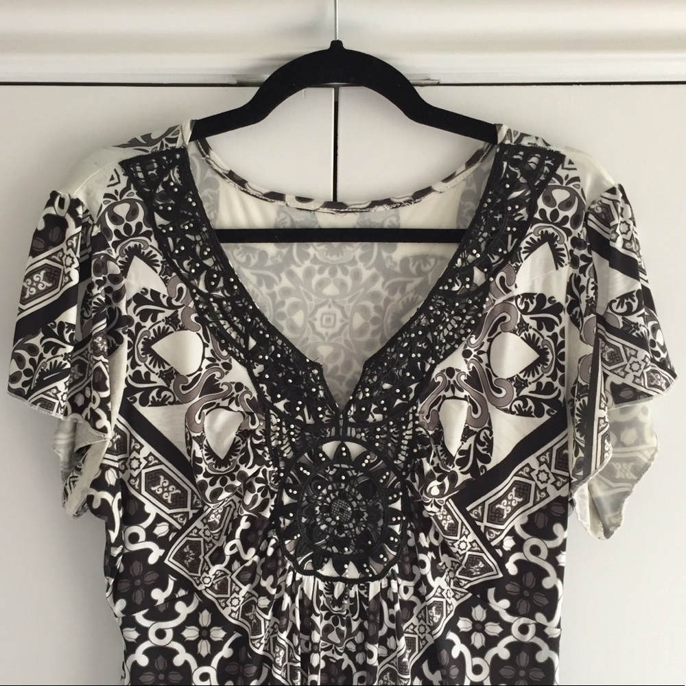 Boho bejewelled maxi dress